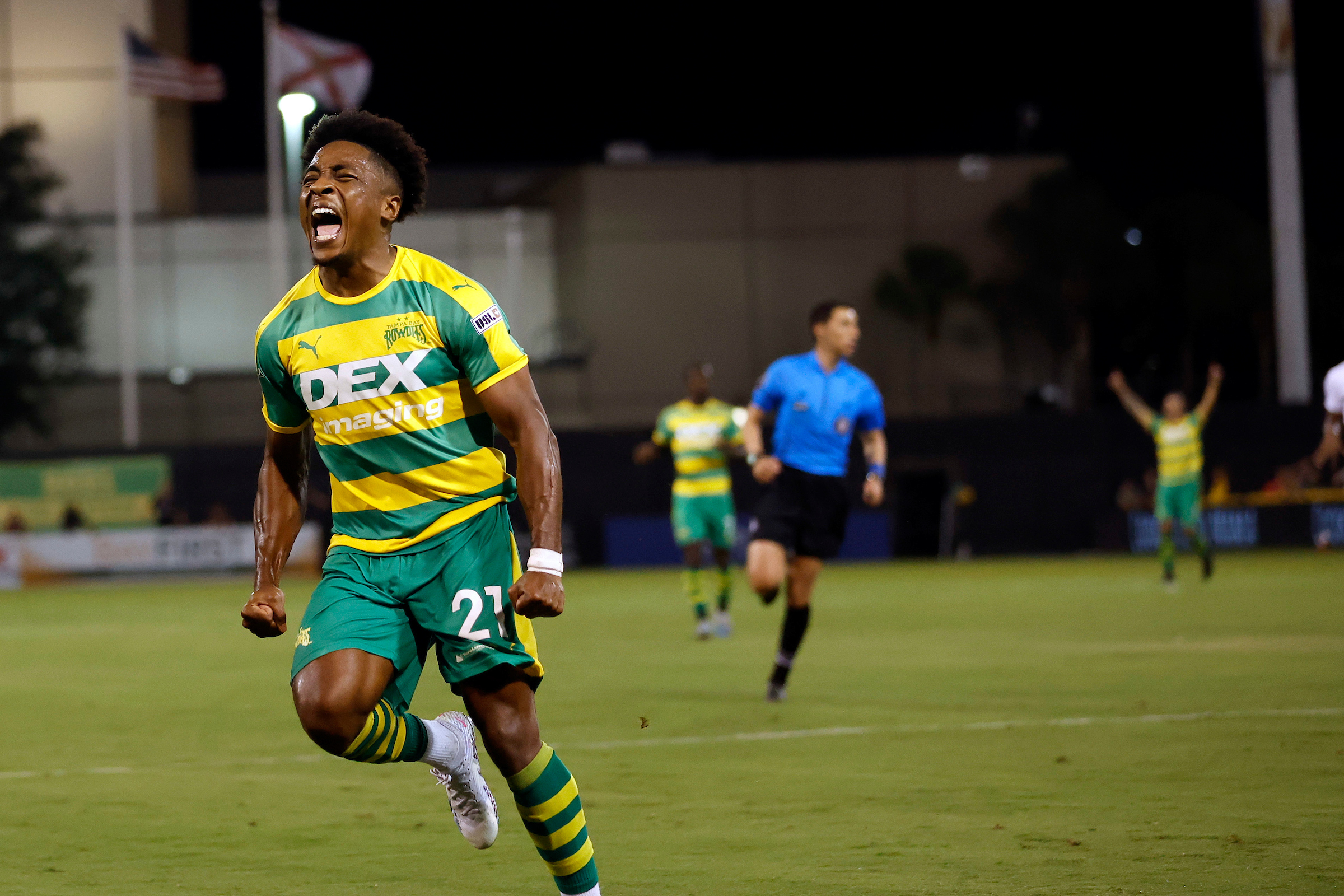 A general overview of Al Lang Stadium prior to a USL soccer game between  the Tampa Bay Rowdies and the Pittsburgh Riverhounds on Sunday, May 8,  2021, in St. Petersburg, Fla. The