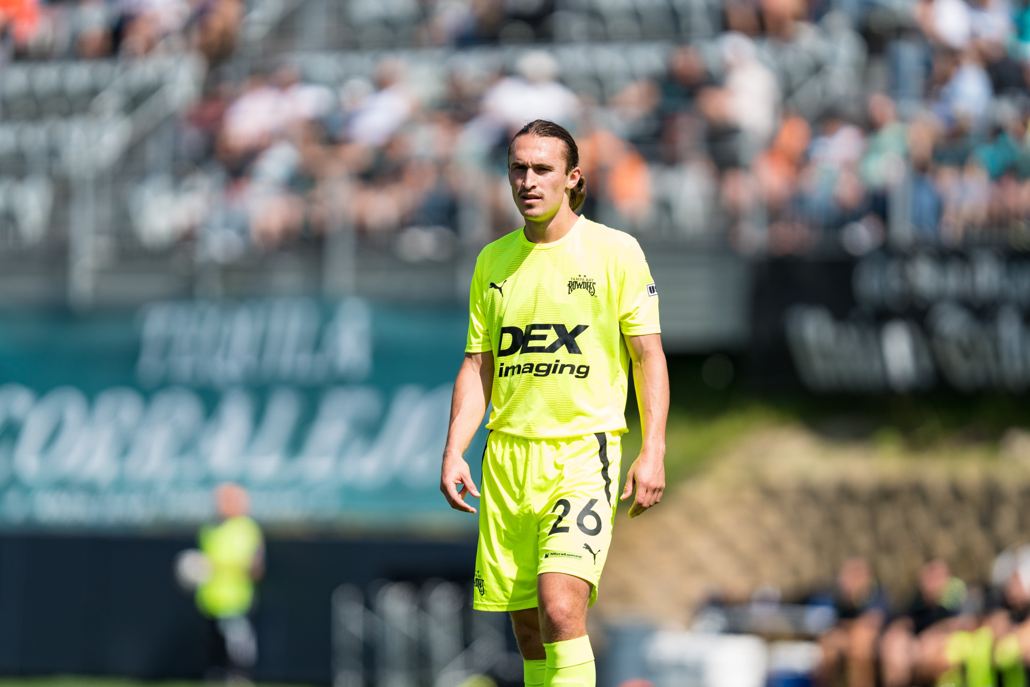 St. Petersburg, FL: Tampa Bay Rowdies forward Cal Jennings (26