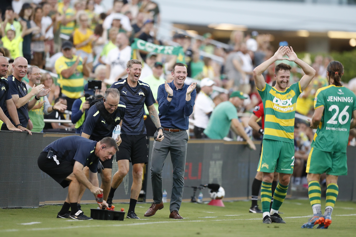 He's Going Streaking!  Tampa Bay Rowdies' Cal Jennings is the USL